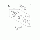 Схема вузла: Задній ліхтар (Стоп-сигнал) для Kawasaki ZR1100 Zephyr 1100RS