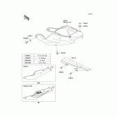 Схема вузла: Side covers/chain cover(zx600-j3) для Kawasaki ZX600 Ninja ZX-6R