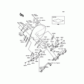 Схема узла: Облицовочные элементы для Kawasaki VN900 Vulcan 900 Classic LT