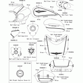 Схема вузла: Decals(blue/gray)(aaf) для Kawasaki VN1700 Vulcan 1700 Voyager