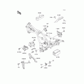 Схема узла: Крепление двигателя для Kawasaki EX250 Ninja 250