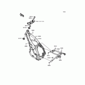 Схема вузла: Рама для Kawasaki KX450 KX450F