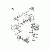 Схема узла: Масляный насос для Kawasaki ZX1000 Z1000SX