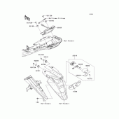 Схема вузла: Taillight(s) для Kawasaki ZR800 Z800