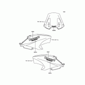 Схема вузла: Decals(Yellow) для Kawasaki KLE650 Versys 650