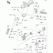 Схема узла: Руль & Пульт управления рулевой для Kawasaki ZX1000 Ninja ZX-10R ABS