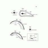 Схема вузла: Decals(Ebony) для Kawasaki VN900 Vulcan 900 Classic LT