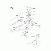 Схема узла: Clutch master cylinder для Kawasaki VN1600 Vulcan 1600 Classic