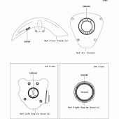 Схема вузла: Decals(ebony)(kbf)(msblack)(kcf) для Kawasaki VN1700 Vulcan 1700 Voyager Custom ABS