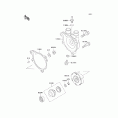 Схема вузла: Водяний насос Kawasaki KL650 KLR650