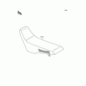 Схема узла: Сиденье для Kawasaki KLX300R