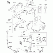 Схема вузла: Ignition switch(1/2) для Kawasaki VN800 Vulcan 800