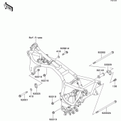 Схема вузла: Кріплення двигуна для Kawasaki ZG1000 1000GTR
