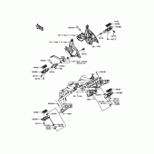 Схема вузла: Підніжки для Kawasaki KLE650 Versys 650 ABS