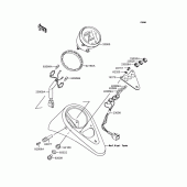 Схема вузла: Панель приладів для Kawasaki VN400 Vulcan Drifter