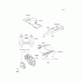 Схема узла: Decals(ebony)(zx1100-g3) для Kawasaki ZX1100 ZZ-R1100