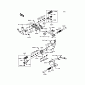 Схема вузла: Підніжки для Kawasaki EN650 Vulcan S SE