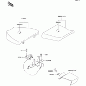 Схема вузла: Сидіння для Kawasaki ZX750 Ninja ZX-7R