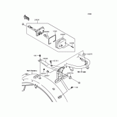 Схема вузла: Задній ліхтар (Стоп-сигнал) для Kawasaki BJ250 250TR