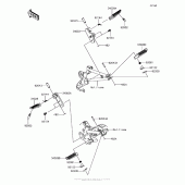 Схема вузла: Підніжки для Kawasaki BR125 Z125 Pro KRT Edition
