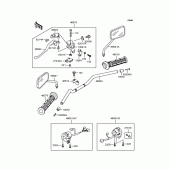 Схема вузла: Кермо для Kawasaki BJ250 Estrella RS