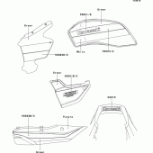 Схема вузла: Decals(green/white) для Kawasaki ZR1100 ZRX1100