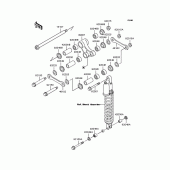 Схема вузла: Задня підвіска для Kawasaki KLX300R