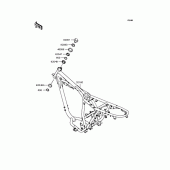 Схема узла: Рама для Kawasaki BJ250 250TR
