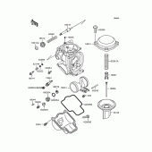 Схема вузла: Деталі карбюратора для Kawasaki ZX400 ZXR400R