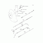 Схема узла: Тросики для Kawasaki VN800 Vulcan 800 Drifter