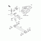 Схема узла: Лапка тормоза для Kawasaki ZX400 ZZR400