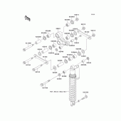 Схема узла: Подвеска для Kawasaki KX250/ KX252 KX250