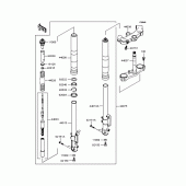 Схема узла: Вилка передней оси для Kawasaki ZX1200 Ninja ZX-12R