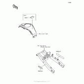 Схема вузла: Інформаційні наклейки для Kawasaki BR125 Z125 Pro