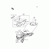 Схема вузла: Сидіння для Kawasaki ZR800 Z800