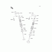 Схема узла: Клапан(ы) для Kawasaki EX250 ZZR250