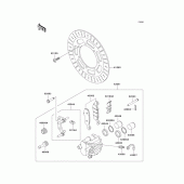 Схема вузла: Переднє гальмо для Kawasaki VN800 Vulcan 800 Classic