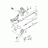 Схема вузла: Кабелі (CGF) для Kawasaki KLX125 KLX125