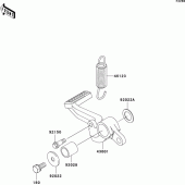 Схема вузла: Лапка гальма для Kawasaki ZX1200 Ninja ZX-12R