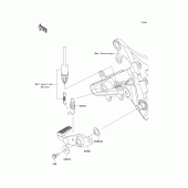 Схема узла: Лапка тормоза для Kawasaki ER650 ER-6N ABS
