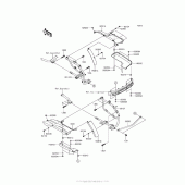 Схема вузла: Кофри (Side Bag Bracket) для Kawasaki VN1700 Vulcan 1700 Voyager ABS