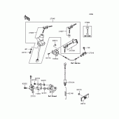 Схема вузла: Замок запалювання для Kawasaki ZX636 Ninja ZX-6R