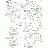Схема вузла: Cowling(zx1100-e1) для Kawasaki ZX1100 GPZ1100