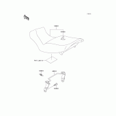 Схема узла: Сиденье для Kawasaki EX250 ZZR250