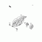 Схема узла: Фара для Kawasaki ZX400 ZXR400R