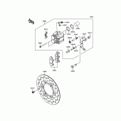 Схема узла: Передний тормоз для Kawasaki KLX150 KLX150L