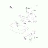 Схема узла: Сиденье для Kawasaki ZR750 Zephyr