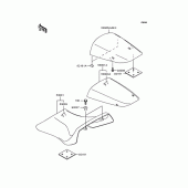 Схема узла: Сиденье для Kawasaki ZX1200 Ninja ZX-12R