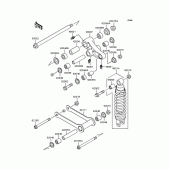 Схема вузла: Підвіска/амортизатор для Kawasaki VN400 Vulcan Drifter
