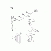 Схема узла: Система зажигания для Kawasaki ZX600 Ninja ZX-6R